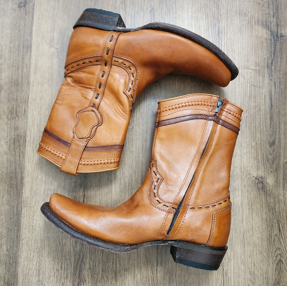 Men's Tan Leather Boots